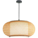 QGZXW Japanese-Style Bamboo Pendant Light