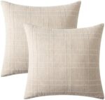 Qgzxw Linen Check Farmhouse Pillow Covers - Image 7