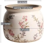 QGZXW Vintage Ceramic Planter 6.29in - Image 8