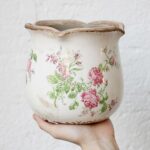 QGZXW Vintage Crackle Ceramic Plant Pot - Image 3