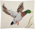Camp Wandawega Mallard Wool Hook Pillow - Image 2