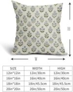 Qgzxw Blue Green Block Print Covers - Image 5