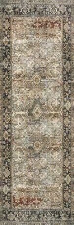 QGZXW Vintage Distressed Area Rug 9x12 - Image 8