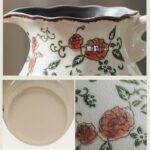 QGZXW Vintage Ceramic Rose Vase With Handle - Image 4