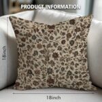 Qgzxw Vintage Floral Velvet Pillow Cover - Image 3