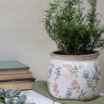 QGZXW Vintage Ceramic Planter 6.29in - Image 7