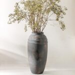 QGZXW Large Rustic Ceramic Vase 12.87in