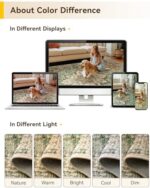 QGZXW 8x10 Vintage Floral Washable Rug - Image 8