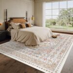 QGZXW 8x10 Washable Non Slip Area Rug - Image 9