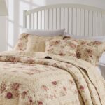 Qgzxw Antique Rose Quilted Pillow Set - Image 2