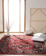 QGZXW Vintage Persian Area Rug 5x7 - Image 7