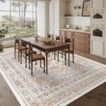 QGZXW 8x10 Washable Non Slip Area Rug - Image 8