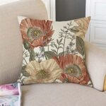 Qgzxw Vintage Floral Cotton Linen Pillow Cover - Image 3