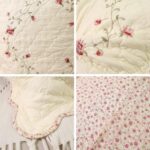 Qgzxw Quilted Embroidered Floral Pillow Covers - Image 6