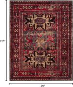 QGZXW Vintage Persian Area Rug 8x10 - Image 5