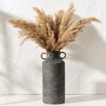 QGZXW Rustic Ceramic Vase with Handles - Image 6