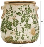 QGZXW Tuscan Floral Ceramic Vase 6.5in - Image 2