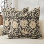 Qgzxw Vintage Floral Farmhouse Pillow Covers
