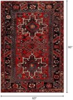 QGZXW Vintage Persian Area Rug 5x7 - Image 2