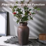 QGZXW Rustic Terracotta Farmhouse Vase 10.9 Inch - Image 5