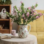 QGZXW Vintage Ceramic Rose Vase With Handle - Image 7