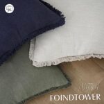 Foindtower 18x18 Linen Fringe Pillow Covers - Image 4