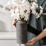 QGZXW Rustic Ceramic Vase with Handles - Image 4