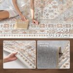 QGZXW 8x10 Washable Non Slip Area Rug - Image 6