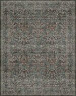 QGZXW 8x10 Vintage Dark Green Rug - Image 2
