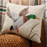Camp Wandawega Mallard Wool Hook Pillow