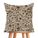 Qgzxw Vintage Floral Velvet Pillow Cover